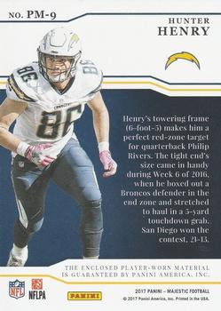 2017 Panini Majestic - Proteges Materials #PM-9 Hunter Henry Back