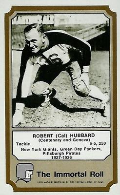 1974 Fleer Football Patches - Immortal Roll #NNO Cal Hubbard Front