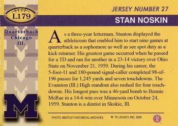 2002 TK Legacy Michigan Wolverines #L179 Stanton Noskin Back