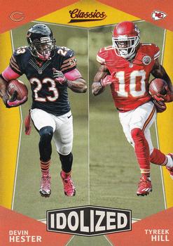 2017 Panini Classics - Idolized Gold #17 Devin Hester / Tyreek Hill Front