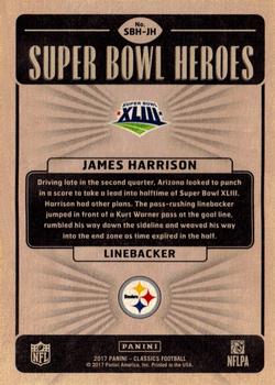 2017 Panini Classics - Super Bowl Heroes Gold #SBH-JH James Harrison Back