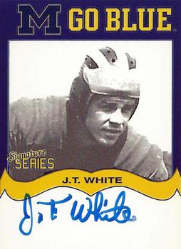 2002 TK Legacy Michigan Wolverines - Go Blue Autographs #MGB101 J.T. White Front