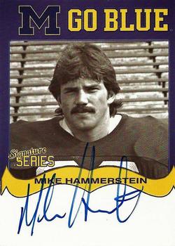 2002 TK Legacy Michigan Wolverines - Go Blue Autographs #MGB122 Mike Hammerstein Front
