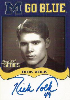 2002 TK Legacy Michigan Wolverines - Go Blue Autographs #MGB75 Rick Volk Front