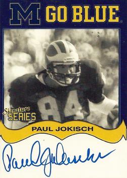 2002 TK Legacy Michigan Wolverines - Go Blue Autographs #MGB79 Paul Jokisch Front