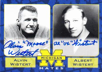 2002 TK Legacy Michigan Wolverines - Mates Autographs #MM11 Albert Wistert / Alvin Wistert Front