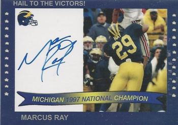 2002 TK Legacy Michigan Wolverines - National Champions Autographs #1997C Marcus Ray Front