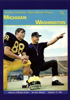 2002 TK Legacy Michigan Wolverines - Program Covers #PC23 1969 vs Washington Front