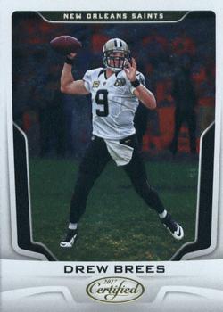 2017 Panini Certified #9 Drew Brees Front
