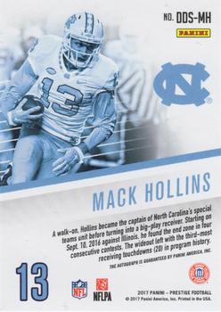 2017 Panini Prestige - Draft Day Signatures Silver #DDS-MH Mack Hollins Back