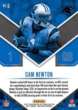 2017 Panini Prestige - Stars of the NFL #6 Cam Newton Back
