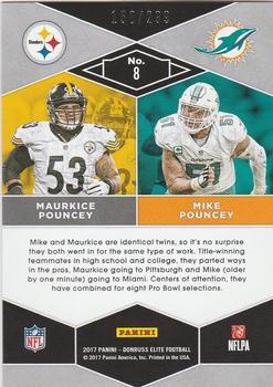 2017 Donruss Elite - Family Ties #8 Maurkice Pouncey / Mike Pouncey Back