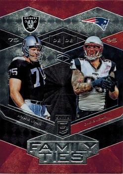 2017 Donruss Elite - Family Ties Red #1 Chris Long / Howie Long Front