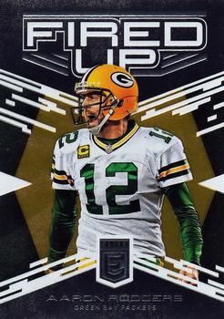 2017 Donruss Elite - Fired Up #1 Aaron Rodgers Front