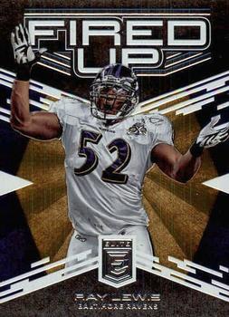 2017 Donruss Elite - Fired Up #22 Ray Lewis Front