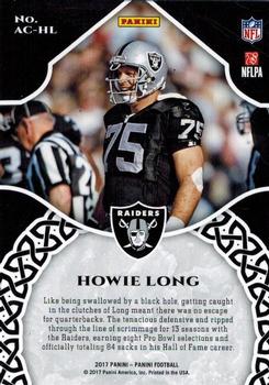 2017 Panini - Accolades #AC-HL Howie Long Back