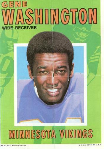 1971 Topps - Posters Glossy #23 Gene Washington Front