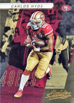 2017 Panini Absolute #53 Carlos Hyde Front