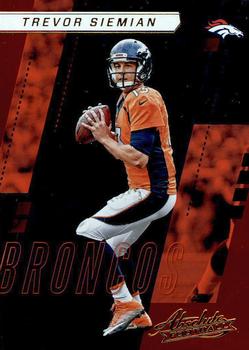 2017 Panini Absolute #72 Trevor Siemian Front