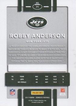 2017 Donruss - Jersey Number #71 Robby Anderson Back