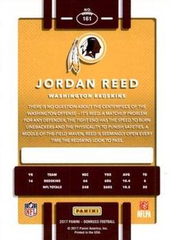 2017 Donruss - Jersey Number #161 Jordan Reed Back