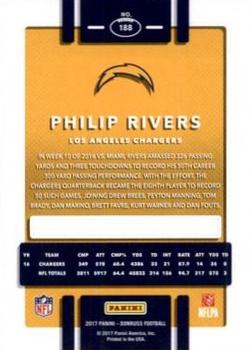 2017 Donruss - Jersey Number #188 Philip Rivers Back