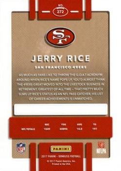 2017 Donruss - Jersey Number #272 Jerry Rice Back
