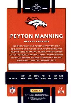 2017 Donruss - Press Proof Black #217 Peyton Manning Back