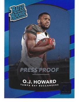 2017 Donruss - Press Proof Blue #342 O.J. Howard Front