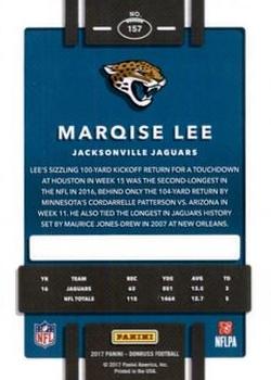 2017 Donruss - Press Proof Gold #157 Marqise Lee Back
