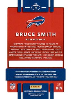 2017 Donruss - Press Proof Red #32 Bruce Smith Back
