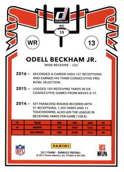 2017 Donruss - 1981 Tribute #13 Odell Beckham Jr. Back