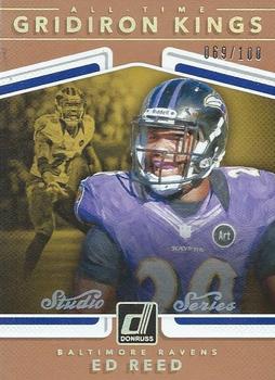 2017 Donruss - All-Time Gridiron Kings Studio Series #23 Ed Reed Front