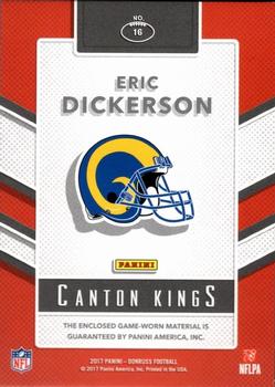 2017 Donruss - Canton Kings #16 Eric Dickerson Back