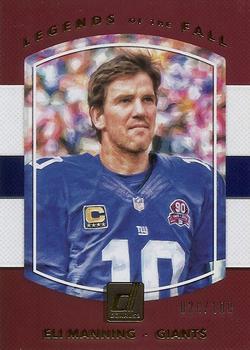 2017 Donruss - Legends of the Fall Holo #17 Eli Manning Front