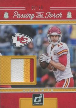 2017 Donruss - Passing the Torch Jerseys Prime #6 Alex Smith / Patrick Mahomes II Front