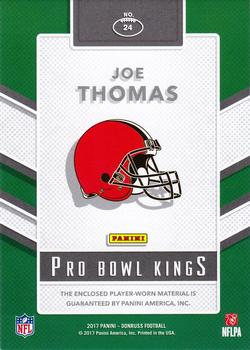 2017 Donruss - Pro Bowl Kings Studio Series #24 Joe Thomas Back