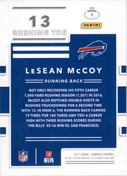 2017 Donruss - Production Line Touchdowns #9 LeSean McCoy Back