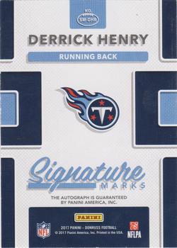 2017 Donruss - Signature Marks #SM-DHR Derrick Henry Back