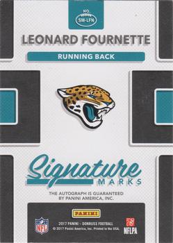 2017 Donruss - Signature Marks #SM-LFN Leonard Fournette Back