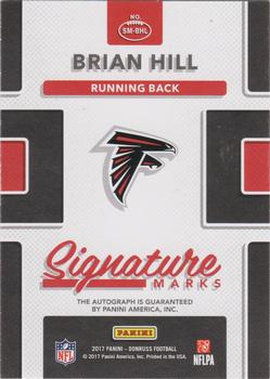 2017 Donruss - Signature Marks #SM-BHL Brian Hill Back