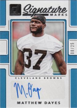 2017 Donruss - Signature Marks Blue #SM-MDY Matthew Dayes Front