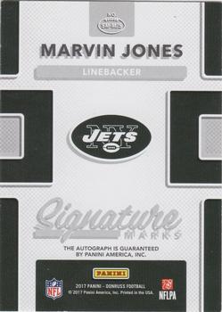 2017 Donruss - Signature Marks Yellow #SM-MJS Marvin Jones Back