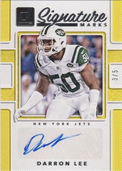 2017 Donruss - Signature Marks Yellow #SM-DLE Darron Lee Front