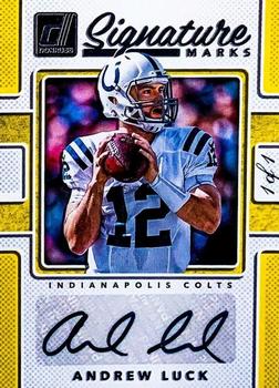 2017 Donruss - Signature Marks Yellow #SM-ALK Andrew Luck Front