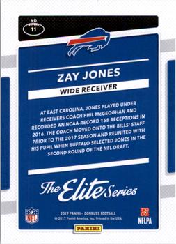 2017 Donruss - The Elite Series Rookies #11 Zay Jones Back