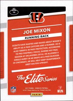 2017 Donruss - The Elite Series Rookies #14 Joe Mixon Back