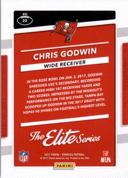 2017 Donruss - The Elite Series Rookies #22 Chris Godwin Back