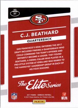 2017 Donruss - The Elite Series Rookies #27 C.J. Beathard Back