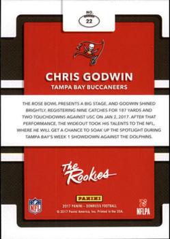 2017 Donruss - The Rookies #22 Chris Godwin Back